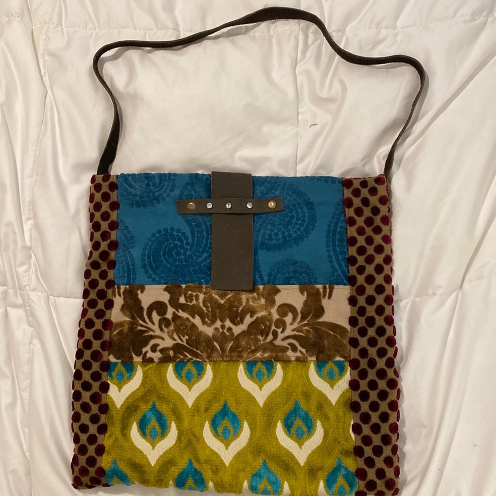 Handmade, one of a kind shoulder bag